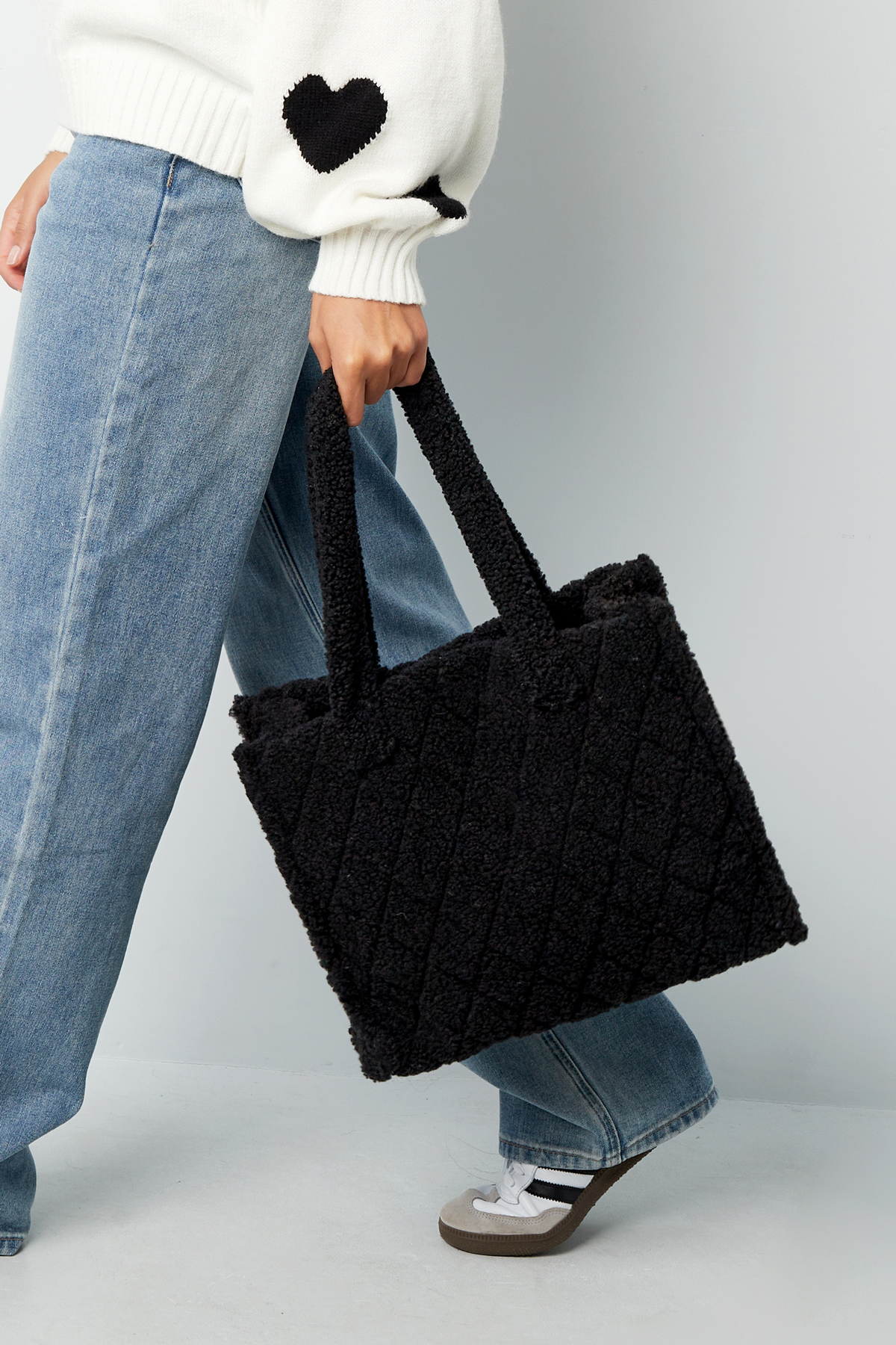 Fuzzy tote bag - off white Picture2